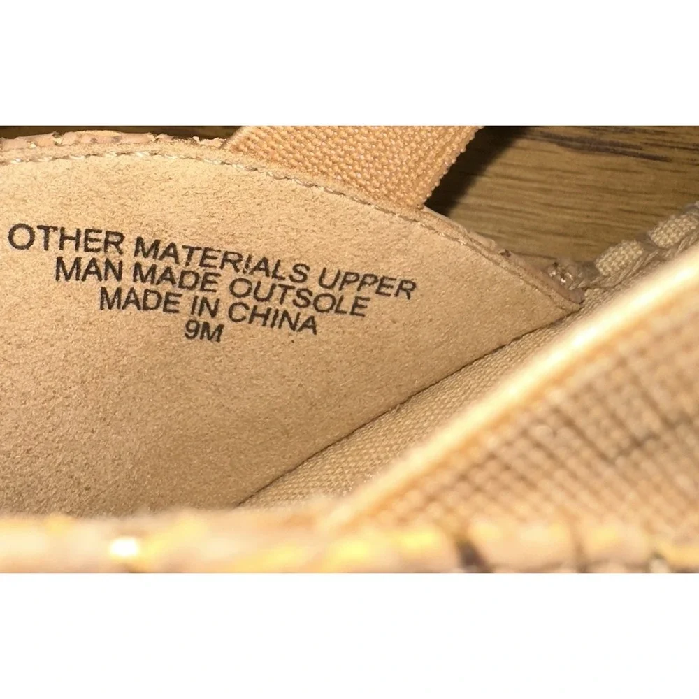 NWOB Talbots Ilyssa Elastic‎ Cork Espadrille Flats Strappy Sandals Women's 9 $99